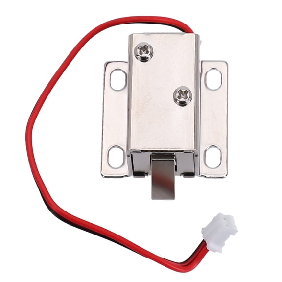 Electronic Latch Lock 12V Solenoid Release Slant Slug Electromagnet Door Catch for Cabinet Safe Drawer Rust Proof Compact Design