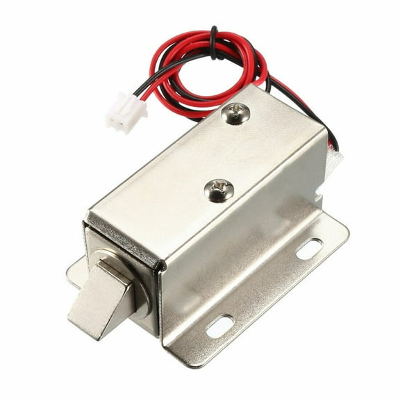 Electronic Latch Lock Catch Door 12V Electro-magnet Release Solenoid Slant Slug