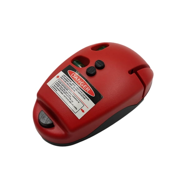 Electronic Level Tool with 90 Degree Right Angle Measurement, Beam Ground Line Gauge for Construction, Portable Leveling Device for DIY Home Projects, Red