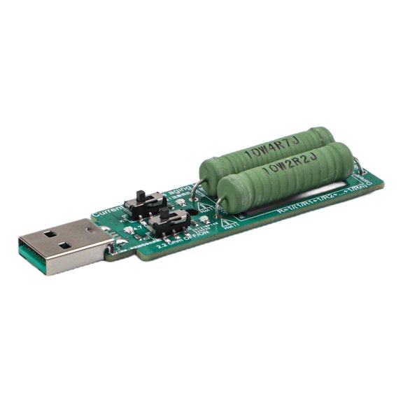 Electronic Load Resistor Adjustable Switch Discharge Resistance Tester USB Output Current Checking PCB Aging Test Tool Portable Design For Charger Power Bank Tech Enthusiasts