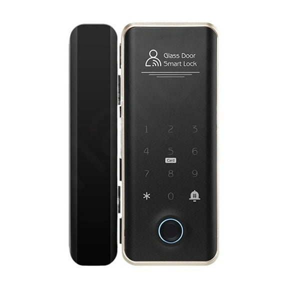 Electronic Lock With Glass Door Biometric Fingerprint Lock For Tuya App RFID Card/Password/Mobile Bluetooth Control ,Easy to Installation and Use