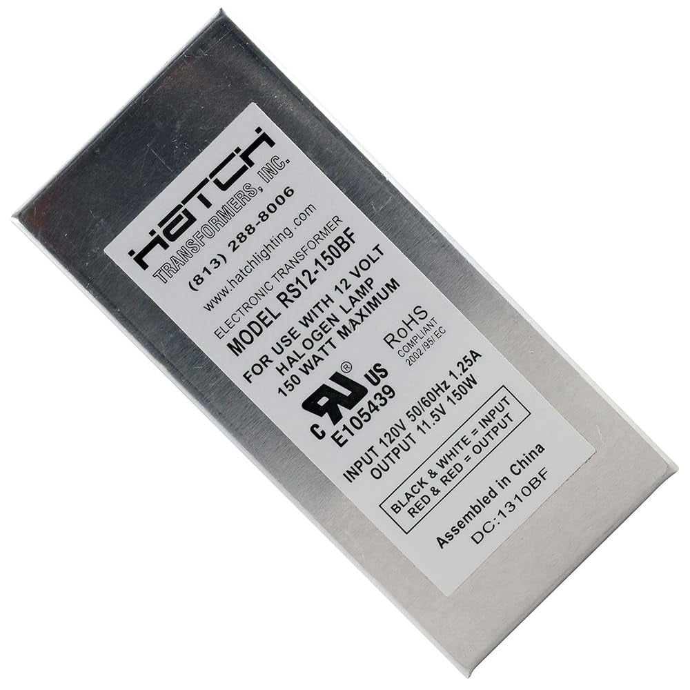 Electronic Low Voltage Transformer, Halogen, 150W, 120V To 12VAC