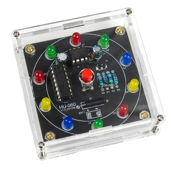 Electronic Lucky Wheel DIY Kit Shake LED Lottery Beginner's Fun PCB Production