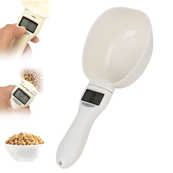 Electronic Measuring Cup, Adjustable Kitchen Scale Spoon with Multi-Unit Conversion for Precise Cooking, Baking and Pet Food Portioning