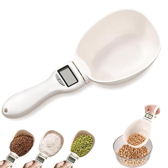 Electronic Measuring Cup, Digital Spoon Scale with Unit Conversion & LED Display, High Precision Food Scoop Scale for Baking and Professional Cooking.
