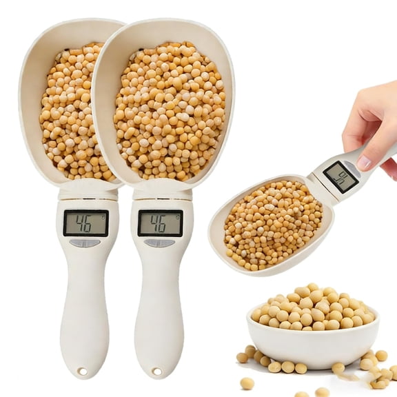 Electronic Measuring Cup, Electronic Measure Cup with Conversion, Household Digital Measure Cup Scale with LED Display for Weighing (2pcs)