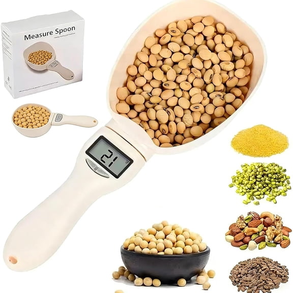 Electronic Measuring Cup, Smart Kitchen Tool with Food-Grade ABS & Clear LCD, Easy One-Hand Operation for Measuring Pet Food, Coffee, Formula & Recipe Ingredients