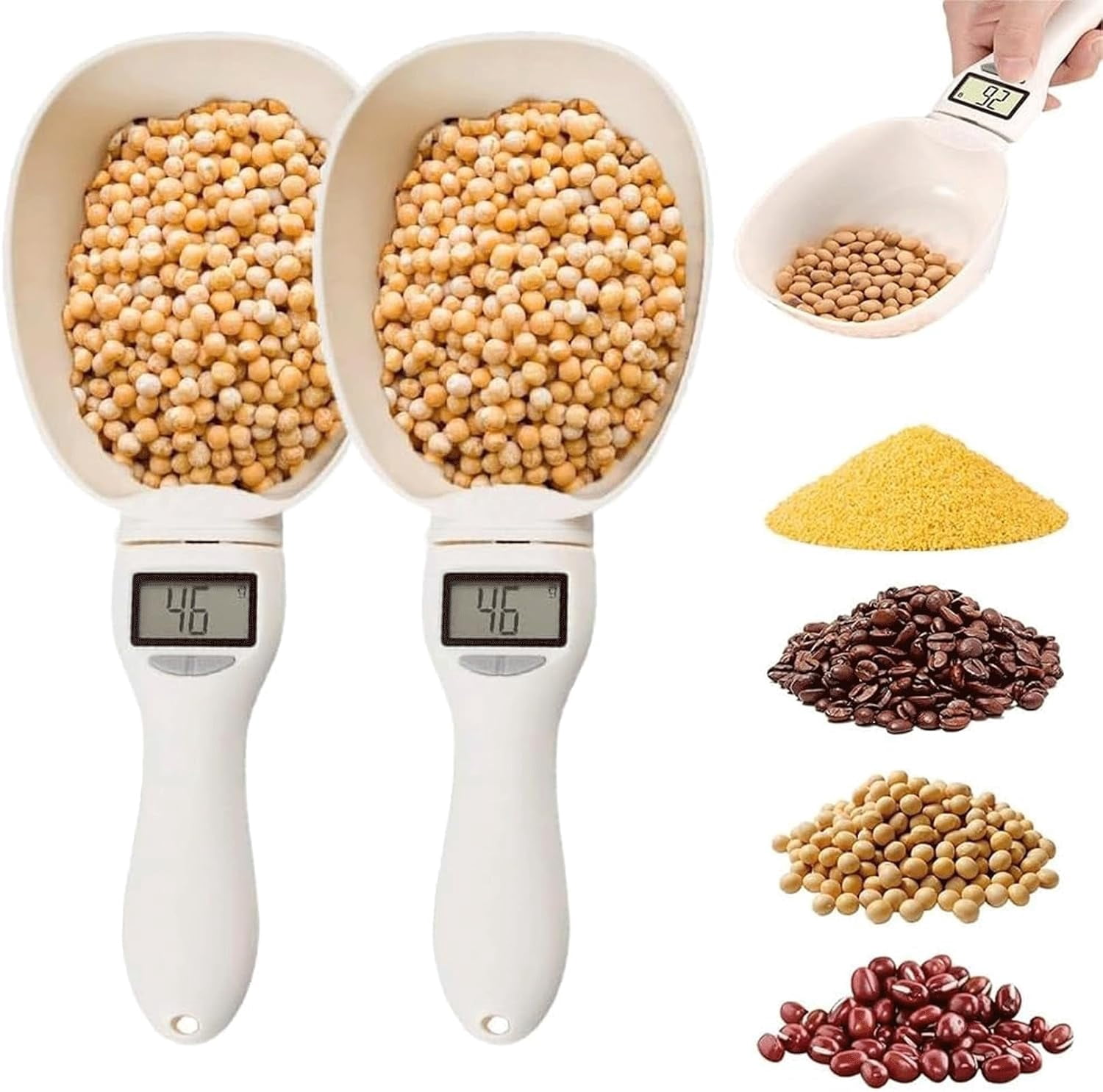 Electronic Measuring Cup with Touch Screen, Easy-Clean Food Scale for Portion Control, Perfect for Diet Tracking, Baking, Coffee, and Pet Food Preparation.