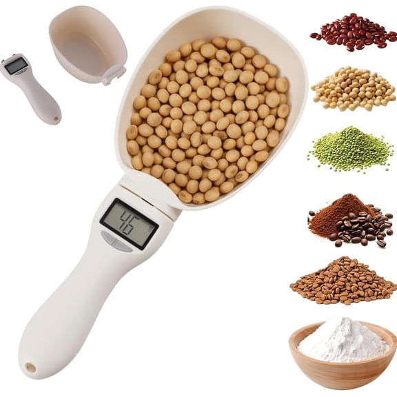 Electronic Measuring Spoon, Adjustable Digital Spoons with LCD Display, High Precision & Unit Conversion for Cooking and Pet