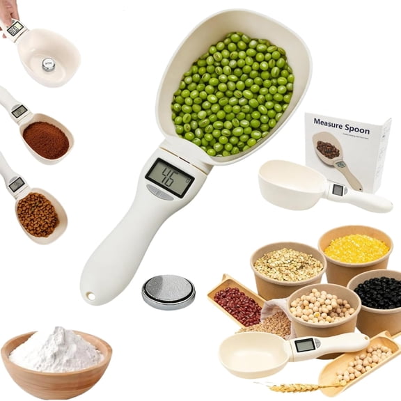 Electronic Measuring Spoon with Conversion, Digital Measuring Cup, Digital Measuring Spoon, Smart Detachable, With Lcd Displayfor Home Cooks Bakers Chefs Pet Owners