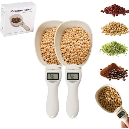 Electronic Measuring Spoon with Conversion, Digital Measuring Scoop Scale 800g / 1g High Precision with LCD Screen, Household Weighing Scoop for Kitchen