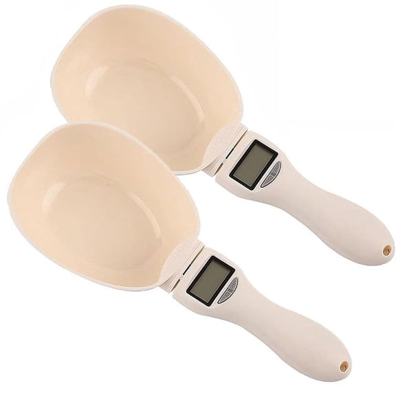 Electronic Measuring Spoon, Digital Food Measuring Scoop Scale, Electronic Kitchen Scale with LCD Screen, Smart Adjustable Measure Cup for Home Cooks Bakers Chefs