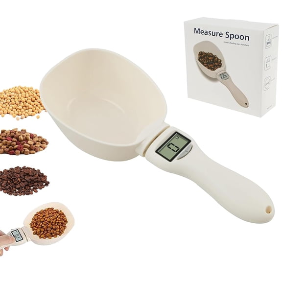 Electronic Measuring Spoon,Digital Spoon Scale with LCD Display and Unit Conversion,800g / 1g Electronic Measuring Cup Scale for Daily Meals,Food Measuring Scoop Scale for Kitchen