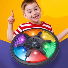 Electronic Memory Game Console with Lights and Sounds | Handheld Simon Style Brain Training Toy | 6 Keys | 15 Difficulty Levels | Solo and Multiplayer | Portable | 6.4x6.4 in | Batteries Not Included