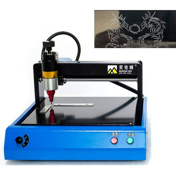 Electronic Metal Marking Machine, Jewelry Engraving Machine Tools,Dot Peen Marking Machine for Metal or Hard Plastic Signs,Lifting Height 15mm,Marking Speed 50mm/s (110V 400W)