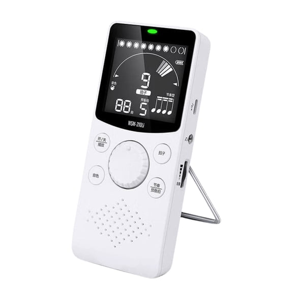 Electronic Metronome for Music Students with Large Beat Display LED Cue and Side Level Dial for Everyday Drills