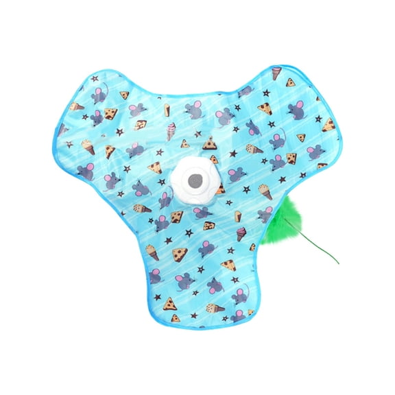 Electronic Motion/Moving Toys for Cats & Kittens, with Random Motion Concealed Feather & Squeaky Sound, Battery Powered, Mimics Motion of Real Prey, Interactive Cat Toy for Indoor Kittens