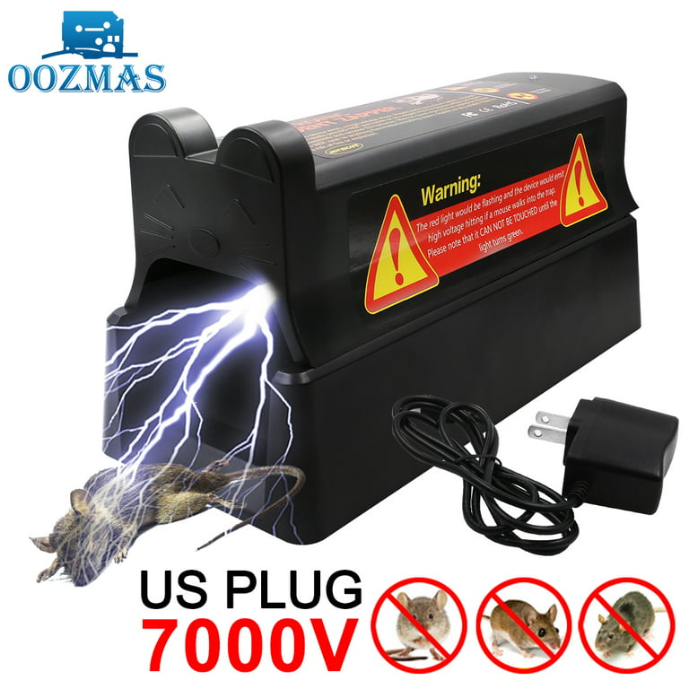 Electronic Mouse Large Rat Trap Victor Pest Control Electric Zapper Rodent  US Plug Adapter/Battery Version 