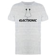 thumbnail image 1 of "Electronic" Music phrase  Men's Athletic Heather T-shirt, 1 of 2