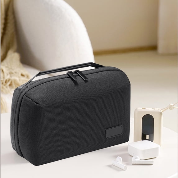 Electronic Organizer Tech Pouch Large Capacity Digital Accessory Storage Bag with Water Resistant Fabric and Multiple Compartments for Travel 1 Piece
