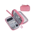 thumbnail image 1 of Electronic Organizer, Travel Cable Organizer Bag Pouch Electronic Accessories Carry Case Portable Waterproof Double Layers All-in-One Storage Bag for Cable, Cord, Charger, Phone, Earphone Pink, 1 of 6