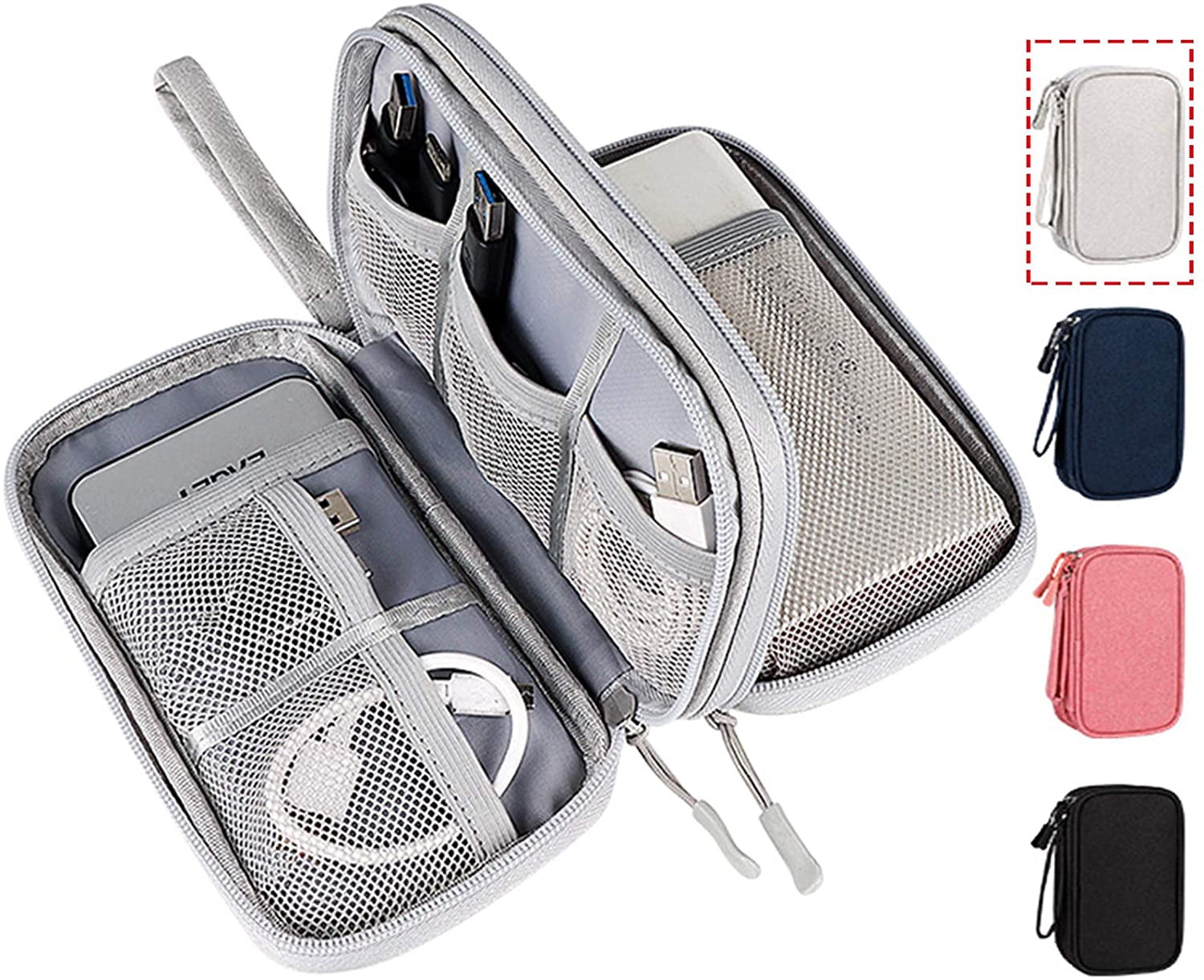 Electronic Organizer Travel Usb Cable Accessories Bagcasewaterproof