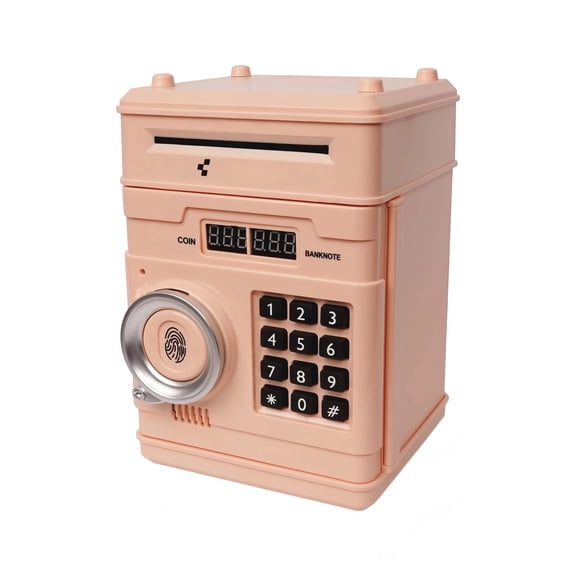 Electronic Password Money Bank, 4 Digit Code ATM Bank with Auto Bill Feeder and Coin Slot, Large Capacity Savings Box for Cash Coins, Requires 3 AA Batteries