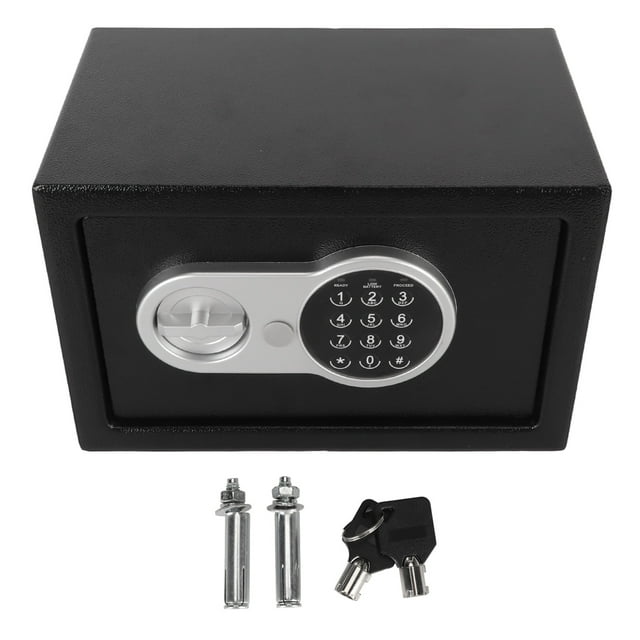 Electronic Password Safes Deposit Box Steel Keypad Lock in Wall Money ...