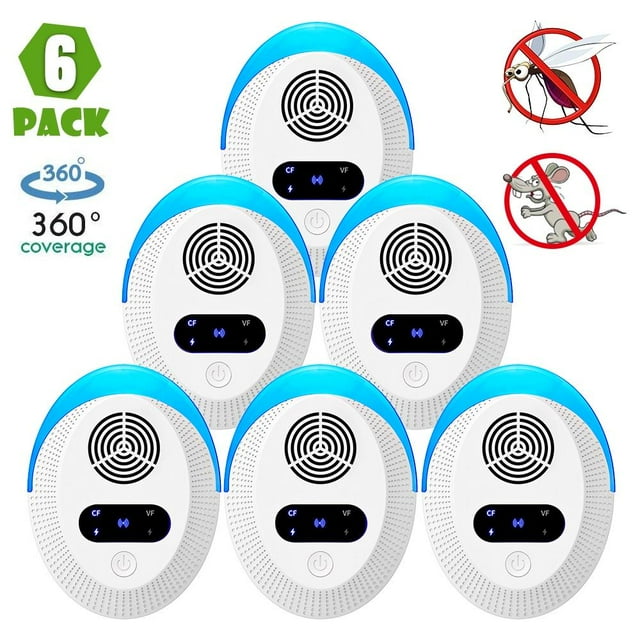 Electronic Pest Repellent Plug in for Flying Insect Mosquitoes Roaches Flea Spiders Ants Mice(6