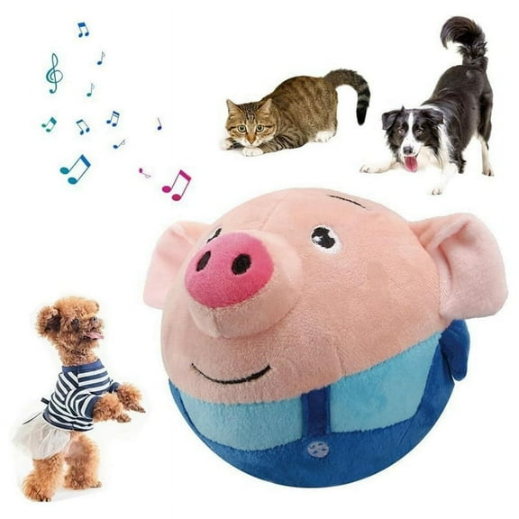 Electronic Pet Dog Toy Pet Bouncing Jump Balls Talking Interactive Dog Plush Doll Toys C