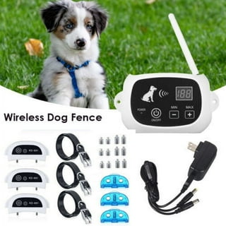 Electric Dog Fence System Pet Tone Shock Boundary Containment Water  Resistant Collar Receiver Wireless Dog Fence Outdoor for Small Medium Large  Dog