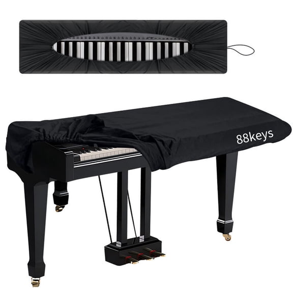 Electronic Piano Keyboard Dust Cover - Stretchable Protector for 61/88 Key Piano, Waterproof Dust-Proof for Home Music Room, Durable Washable