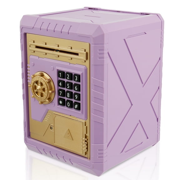 Electronic Piggy Bank with Password Large Capacity ATM Piggy Bank Automatic Paper Money Scroll Saving Box for Kids Teens Adults