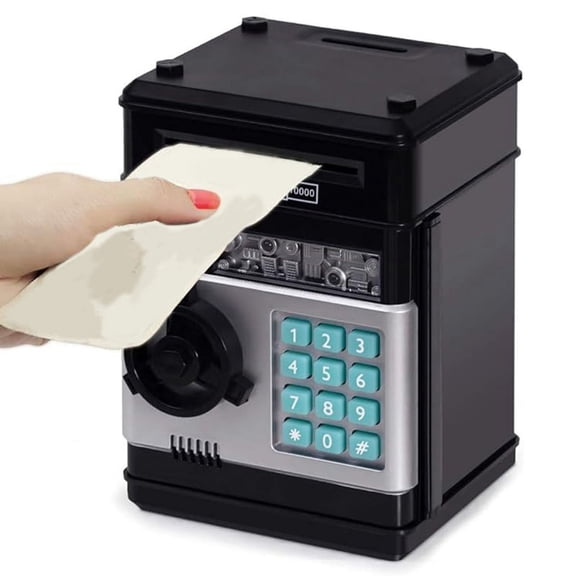 Electronic Piggy- for Kids Money Savings Box,Mini ATM Coin Bank for Children Best Birthday Xmas Gifts Cash E