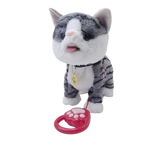 Electronic Plush Dog Toy with Automatic Walking and Sound, Battery Operated Interactive Puppy Toy for Kids and Pet Lovers Indoor Companion Toy