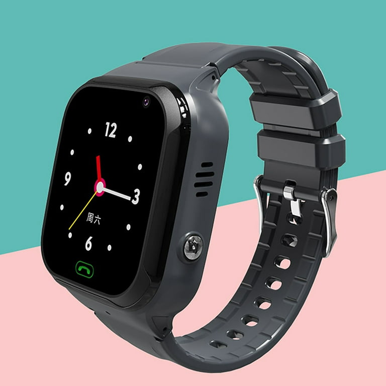 Electronic Products Jioakfa Upgraded 4G Gps Smartwatch For Girls Boys Ip67 Sport Smart Watch Phone For Kids With Camera Wifi Video Ca Pedometer Style Watch For Children A1554 Black One Size