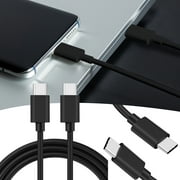 Electronic Products Jioakfa Usb-C To Usb-C Charging Cable, Usb 2.0 Type C To Type C Cable 60W/3A Fast Charging C To C Charger Cord Compatible Usbc To Usbc Cable A566 Black One Size