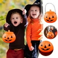 thumbnail image 1 of Electronic Pumpkin Can with Light-Up Button - Realistic Blow Molded Halloween Lantern for Indoor & Outdoor Decor, Party, Christmas - Safe, No Open Flame - 18X13cm, 1 of 5