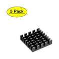 thumbnail image 1 of Electronic Radiators Heatsink for MOS GPU IC Chip Black 22 x 22 x 6 mm 5pcs, 1 of 3