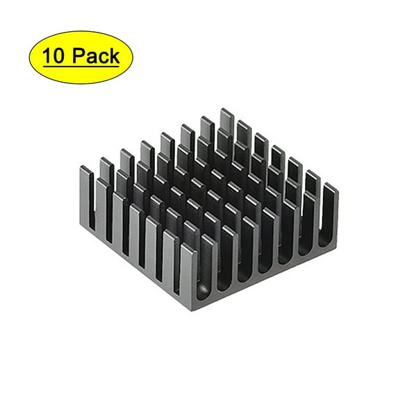 Electronic Radiators Heatsink for MOS GPU IC Chip Black 28 x 28 x 11 mm 10pcs