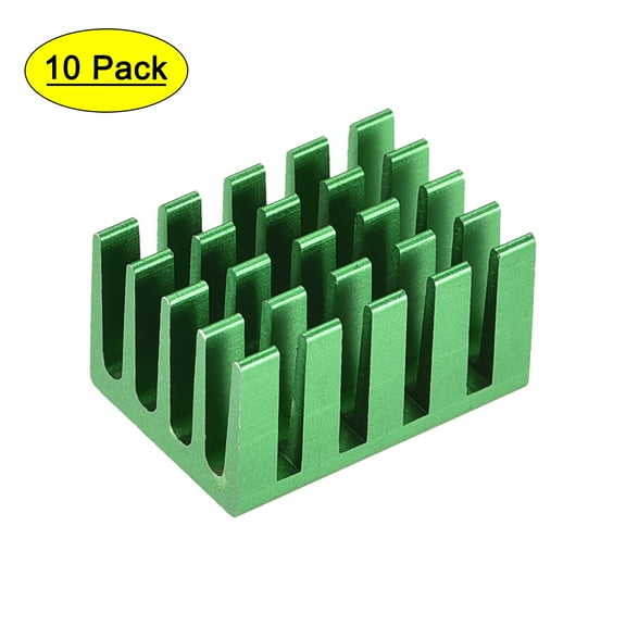 Electronic Radiators Heatsink for MOS GPU IC Chip Green 20 x 14 x 11 mm 10pcs