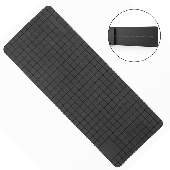 Electronic Repair Pad for Mobile Phones, Laptops and Computers, Magnetic Positioning Plate Screw Storage Work Mat, 16.5 cm x 6.5 cm, Black