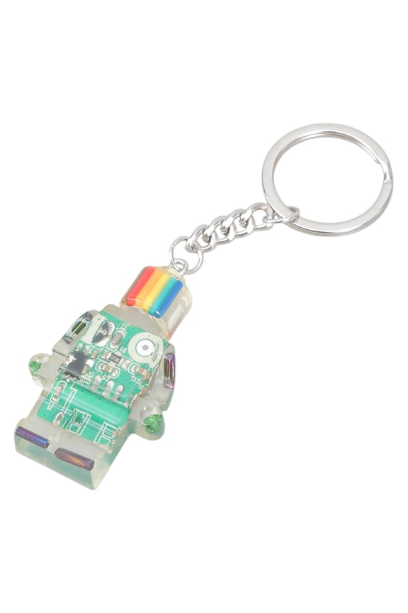 Electronic Robot Pendant Keychain Unisex Key Chain Multi-Functional Phone Chain Funny Keyrings Accessory for Women Girl