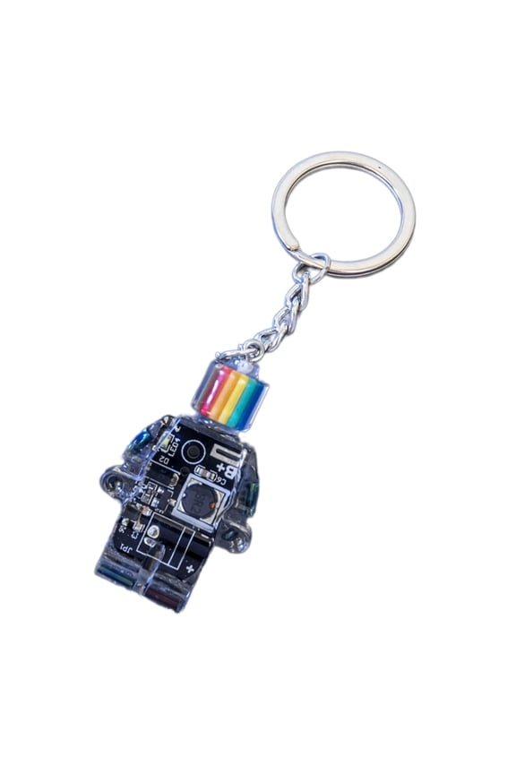Electronic Robot Pendant Keychain Unisex Key Chain Multi-Functional Phone Chain Funny Keyrings Accessory for Women Girl