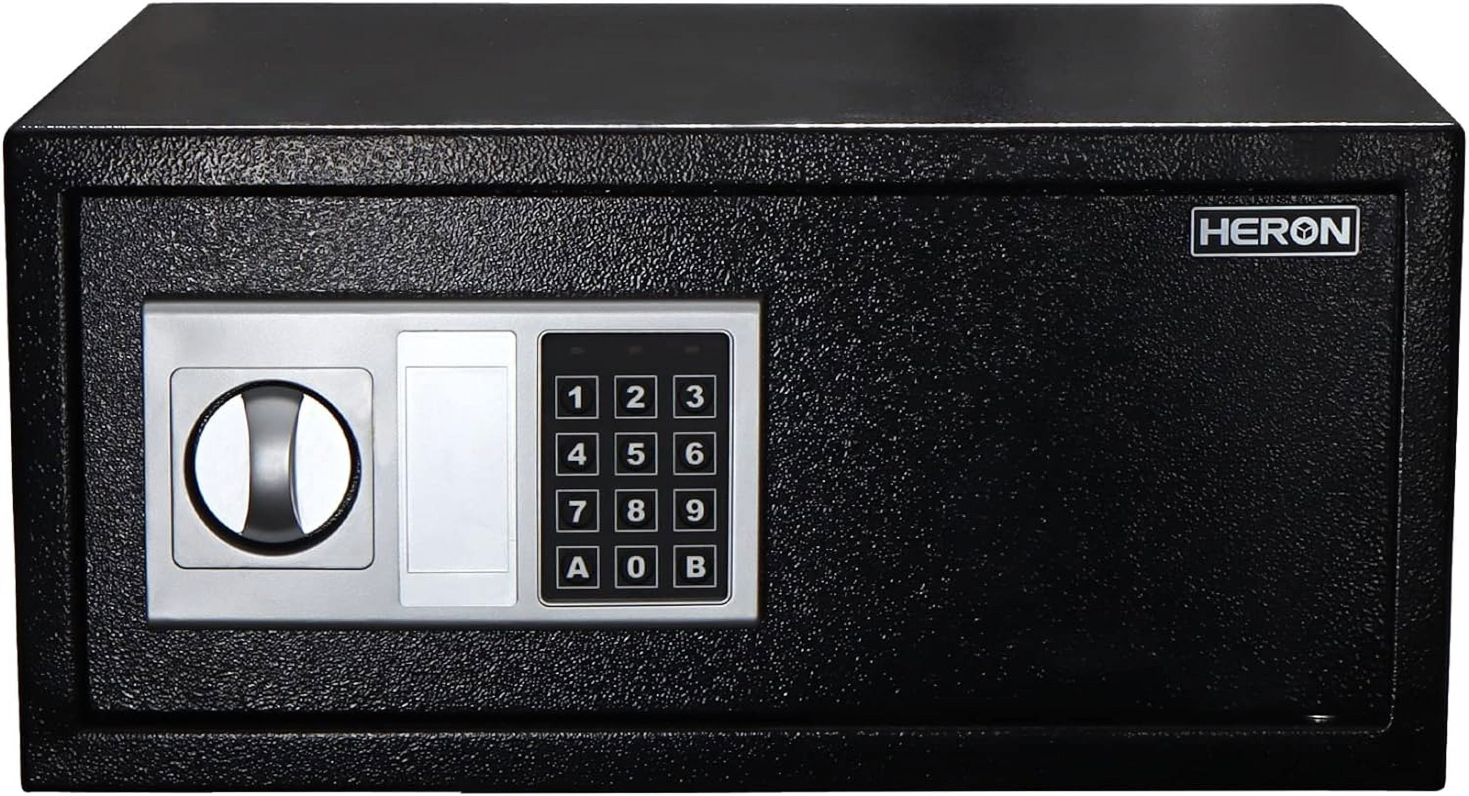 Electronic Safe Box With Digital Keypad - 6.7x9x6.7 Inch Steel Security Box For Home & Office