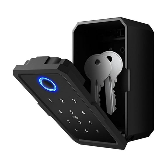 Electronic Safe Key Box Tuya Control 4.1 Gateway Waterproof Outdoor Security Fingerprint Safe stash ,Easy Installation