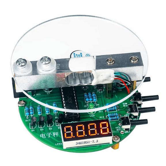 Electronic Scale DIY Kit,51 Microcontroller Soldering Practice Kit with Digital Tube Display HX711 Chip 5V