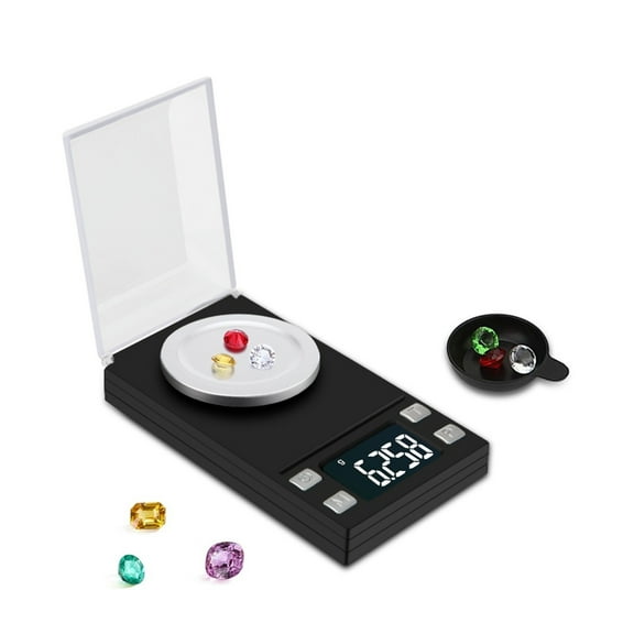 Electronic Scales Precision Pocket Jewelry Mini Digital Scale Portable Weight Milligram Scale ,Multi Measuring Units