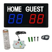 Electronic Scoreboard Digital Scorer Wired Control for Basketball Football
