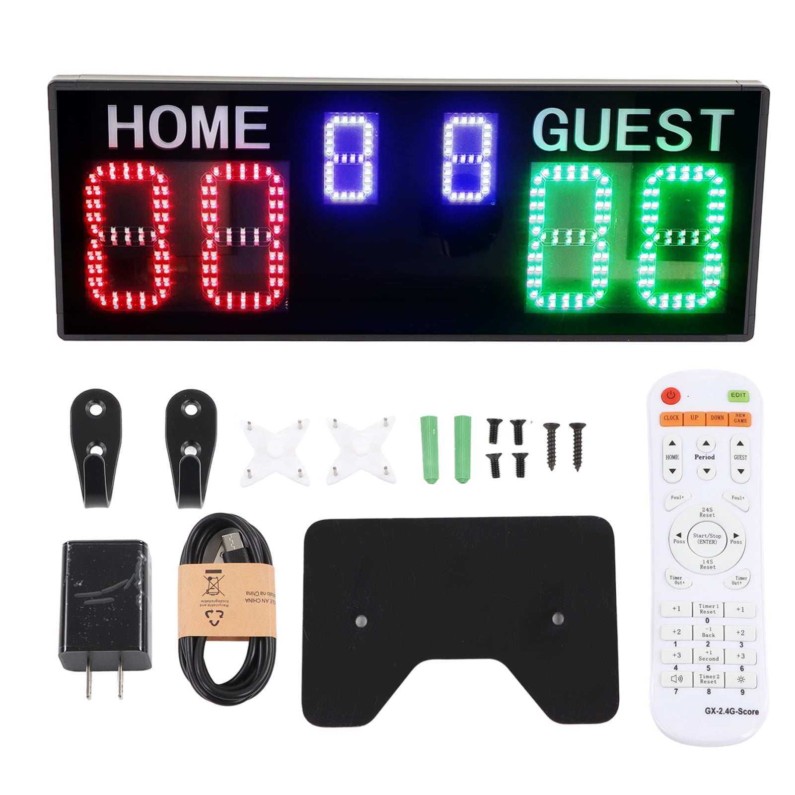 Electronic Scoreboard Portable 6 Digit LED Display Screen Multiple